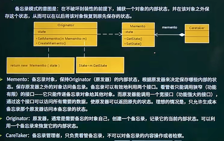 备忘录模式